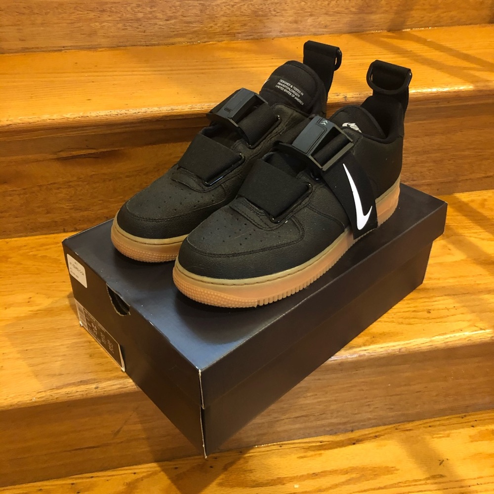 Nike Black Utility Air Force 1s